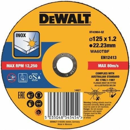 DEWALT METALLSKIVA 125x1,2mm