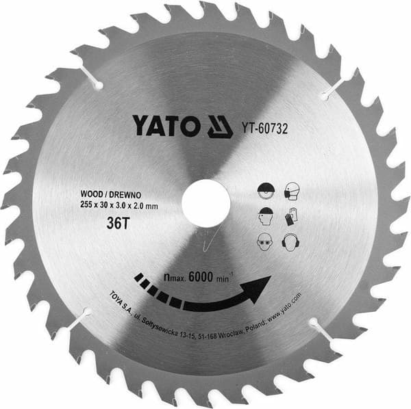 YATO SAW DISC SYNLIG 255*36*30 60732