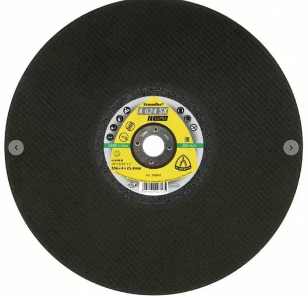 KLINGSPOR METALSKÆRESKIVE 400 mm x 4,0 mm x 25,4 mm A624SX
