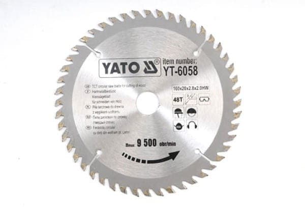 YATO-PYÖRÄSAHA WIDIA 160x20mm 48-HAMP.6058