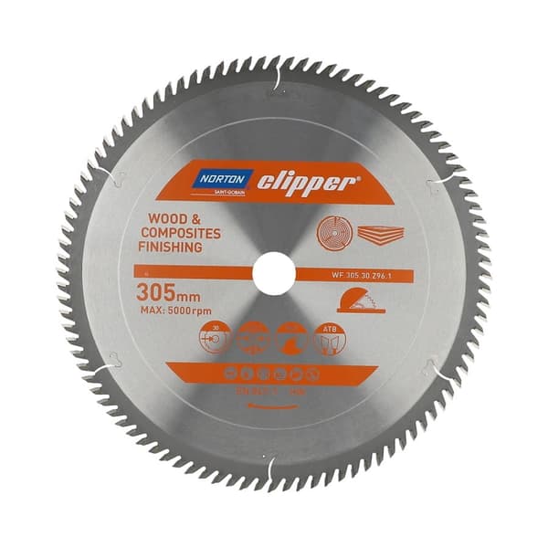 NORTON CIRKELSÅG 305 mm x 30 mm x 96 oz TRÄ OCH KOMPOSITER ATB (3,2 / 2,2)