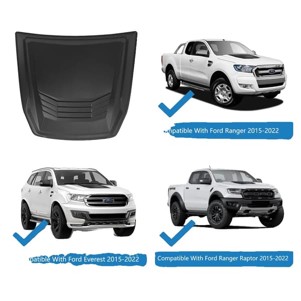 Bonnet Scoop, Helppo Asennus, Kestävä ABS-Materiaali,Konepellin ilmanotto