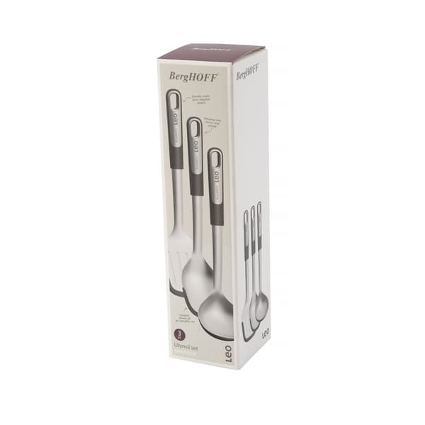 BergHOFF 3-delt redskabsst - Graphite-serien med suppeske, serveringsske og hulske