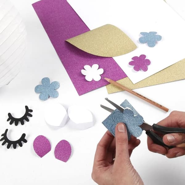 Glitterpapper i block - A4 - 150 g - 30 ark