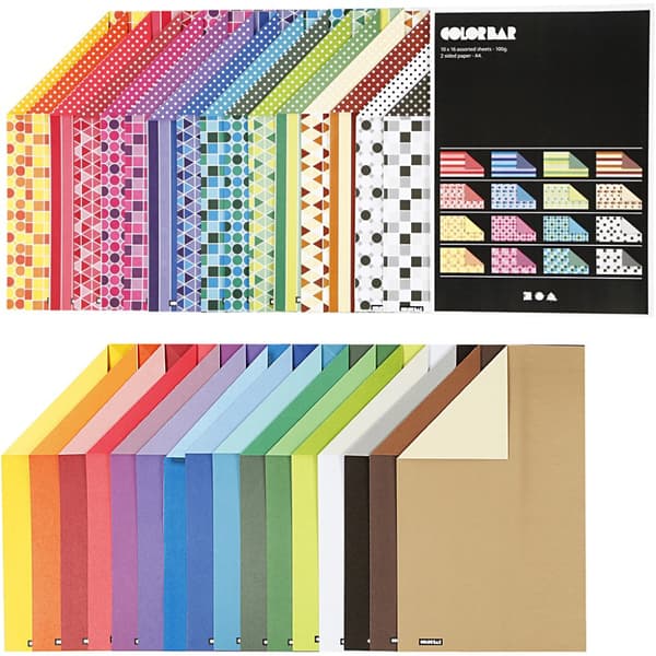 Kartong A4 Colorbar - Mixade Färger - 32x10 st