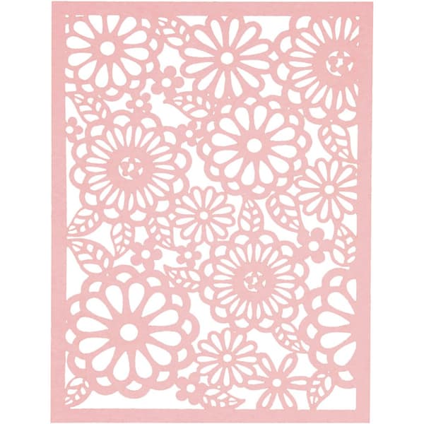 Spetskartong i block - A6 - Orange - Rosa - 24 ark