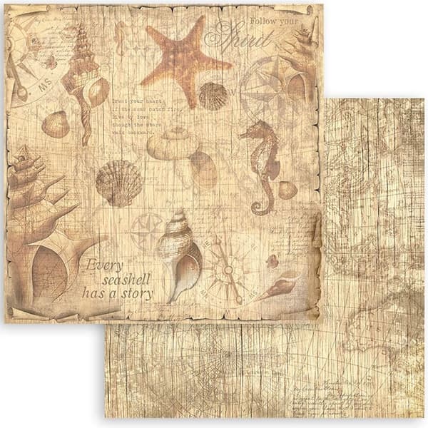 Paper Pad Stamperia - Sea Land - 12x12 Tum