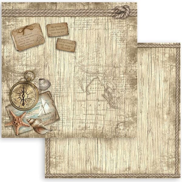 Paper Pad Stamperia - Sea Land - 12x12 Tum