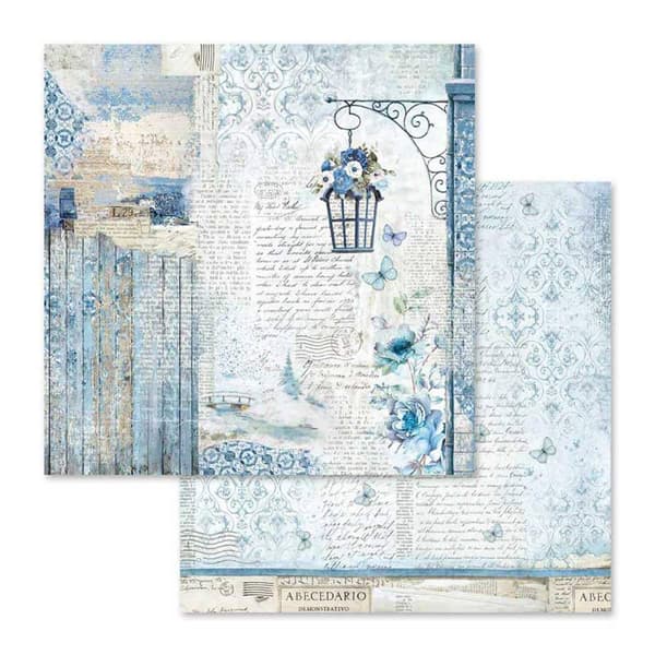 Paper Pad Stamperia - Blue Land - 12x12 Tum