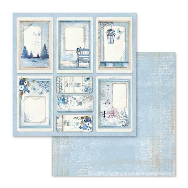 Paper Pad Stamperia - Blue Land - 12x12 Tum