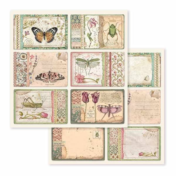 Paper Pad Stamperia - Spring Botanic - 12x12 Tum