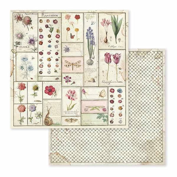 Paper Pad Stamperia - Spring Botanic - 12x12 Tum