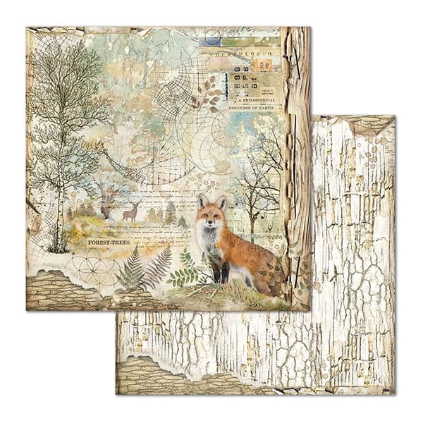 Paper Pad Stamperia - Forest - 12x12 Tum