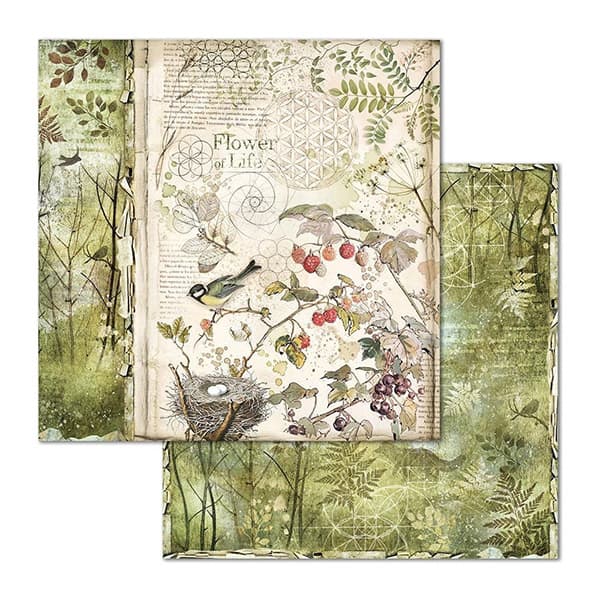 Paper Pad Stamperia - Forest - 12x12 Tum
