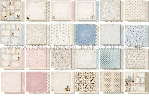 Paper Pad 48 ark - Maja Design 6”x6” - Vintage Baby