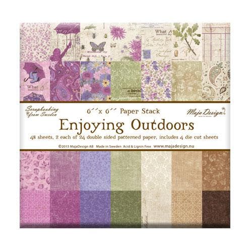 Paper Pad 48 ark Maja Design 6”x6” - Enjoying Outdoors