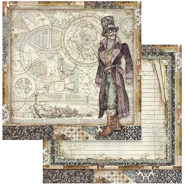 Paper Pad Stamperia - Sir Vagabond - 12x12 Tum