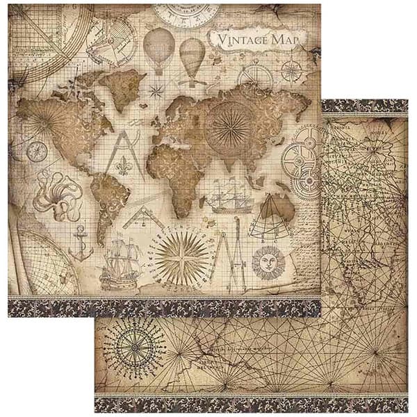 Paper Pad Stamperia - Sir Vagabond - 12x12 Tum