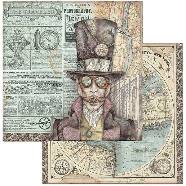 Paper Pad Stamperia - Sir Vagabond - 12x12 Tum