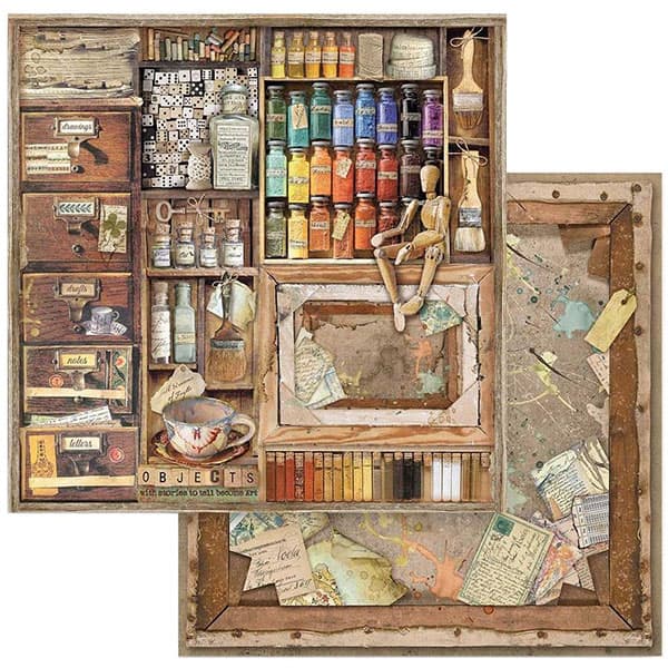 Paper Pad Stamperia - Atelier des Arts  - 12x12 Tum