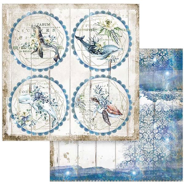 Paper Pad Stamperia - Sea Dream - 12x12 Tum