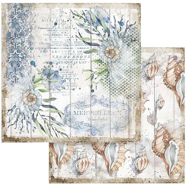 Paper Pad Stamperia - Sea Dream - 12x12 Tum