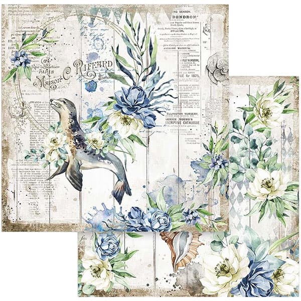Paper Pad Stamperia - Sea Dream - 12x12 Tum