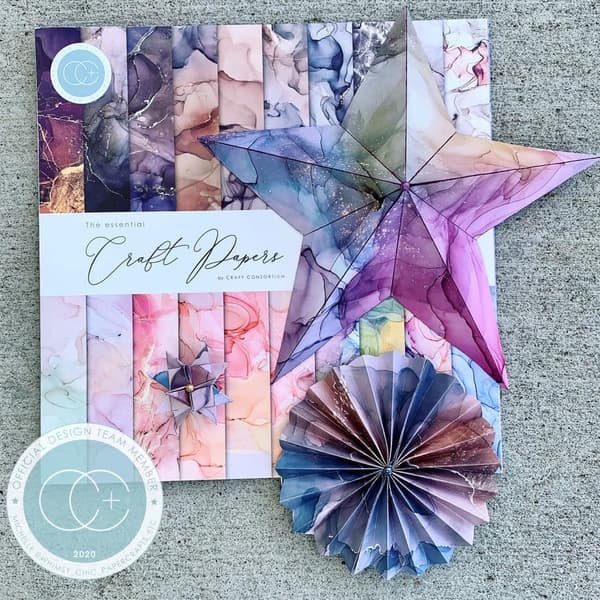 Paper Pad 12x12 - Craft Consortium - Ink Drops Dusk