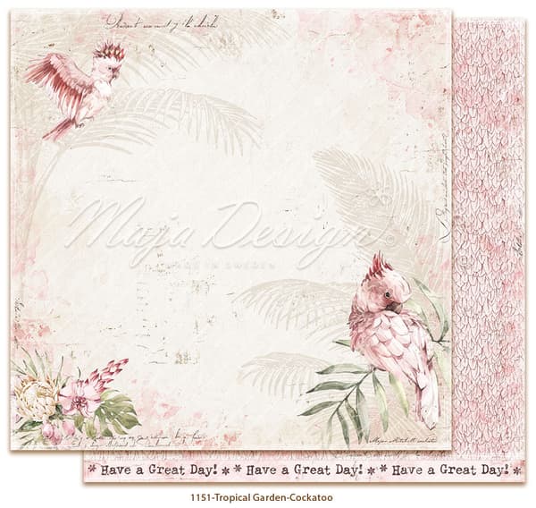 Hel kollektion 12"x12" Maja Design - Tropical Garden - 18 ark