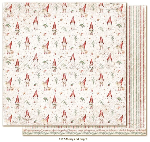 Paper Pad 36 ark Maja Design 6”x6” - Traditional Christmas