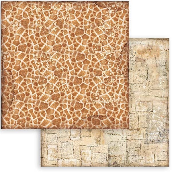 Paper Pad Stamperia - Savana Backgrounds - 12x12 Tum