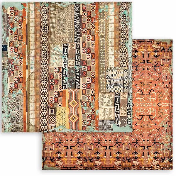 Paper Pad Stamperia - Savana Backgrounds - 12x12 Tum