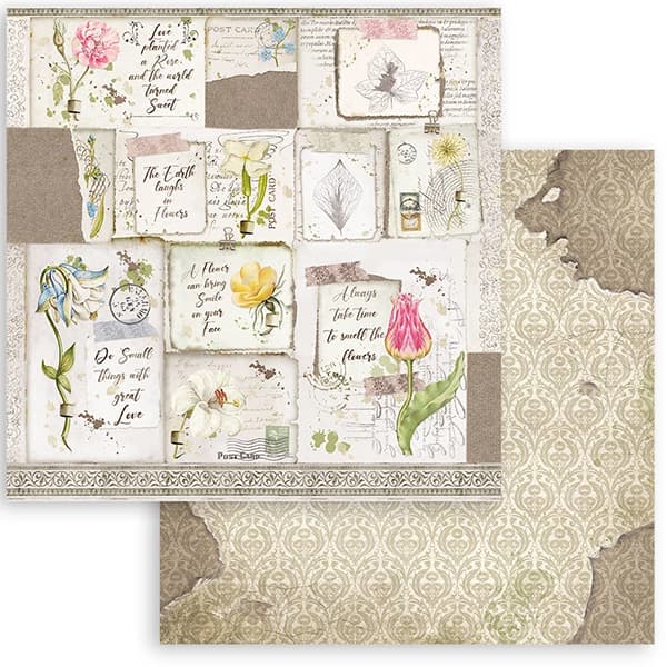 Paper Pad Stamperia - Garden House - 12x12 Tum
