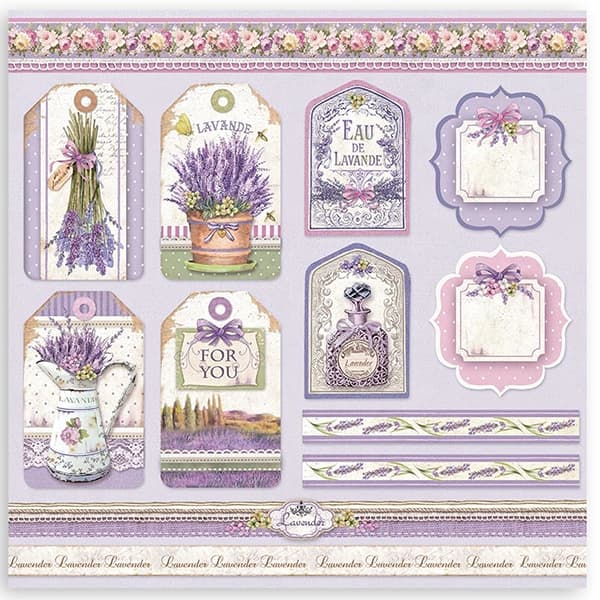 Paper Pad Stamperia - Provence - 12x12 Tum