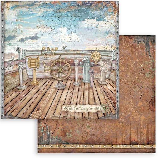 Paper Pad Stamperia - Lady Vagabond Lifestyle Backgrounds - 12x12 Tum