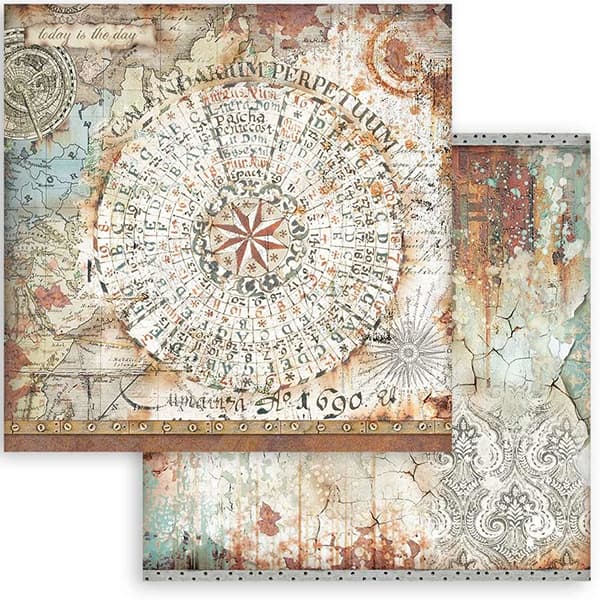 Paper Pad Stamperia - Lady Vagabond Lifestyle Backgrounds - 12x12 Tum