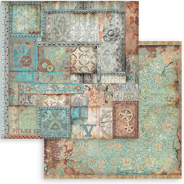 Paper Pad Stamperia - Lady Vagabond Lifestyle Backgrounds - 12x12 Tum