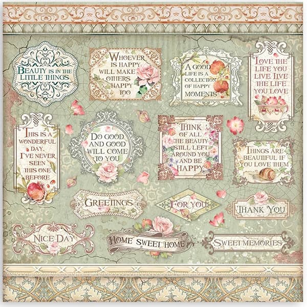 Paper Pad Stamperia - Casa Granada - 12x12 Tum