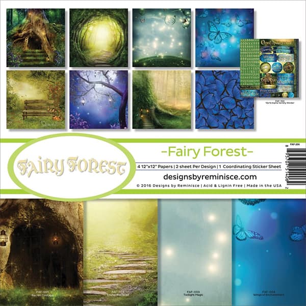 Paper Pack Reminisce - Fairy Forest - 12x12 Tum