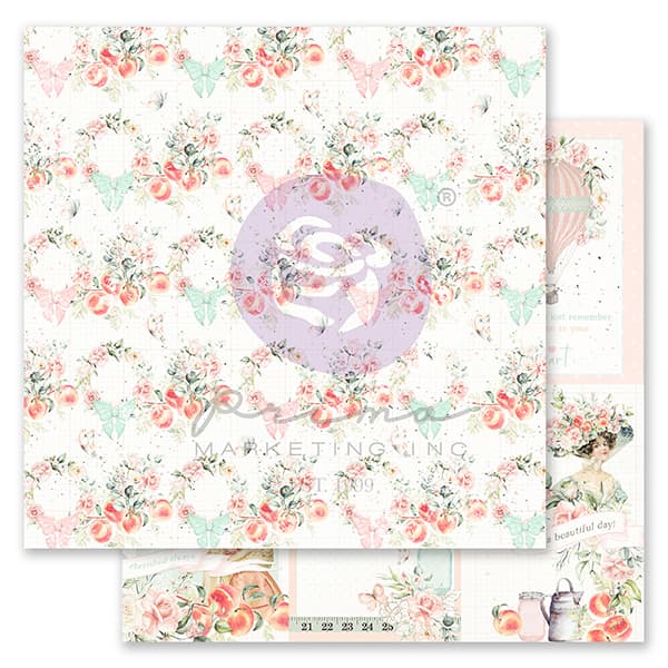 Paper Pack Prima Marketing - Peach Tea - 12x12 Tum