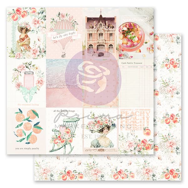 Paper Pack Prima Marketing - Peach Tea - 12x12 Tum