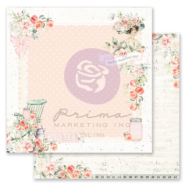 Paper Pack Prima Marketing - Peach Tea - 12x12 Tum