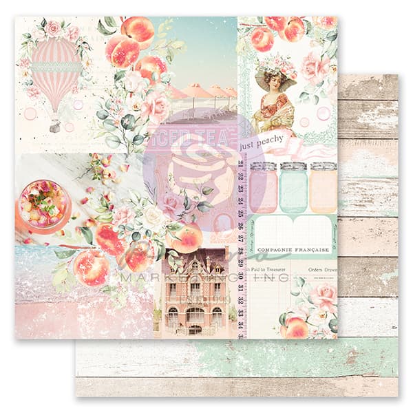 Paper Pack Prima Marketing - Peach Tea - 12x12 Tum