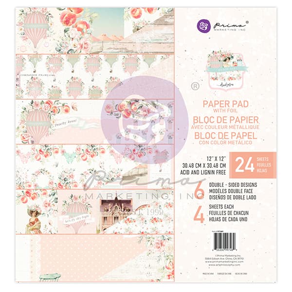 Paper Pack Prima Marketing - Peach Tea - 12x12 Tum