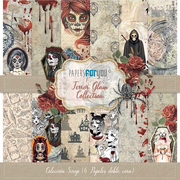 Paper Pack Papers For You - Terror Glam - 12x12 Tum