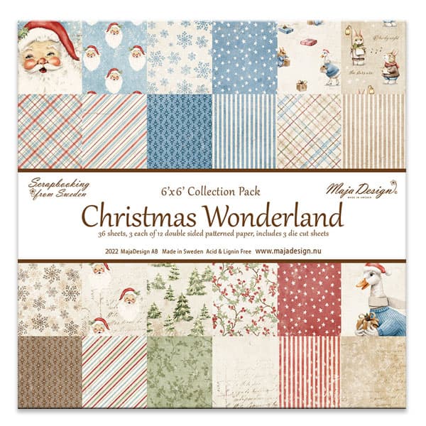 Paper Pad 36 ark Maja Design 6”x6” - Christmas Wonderland