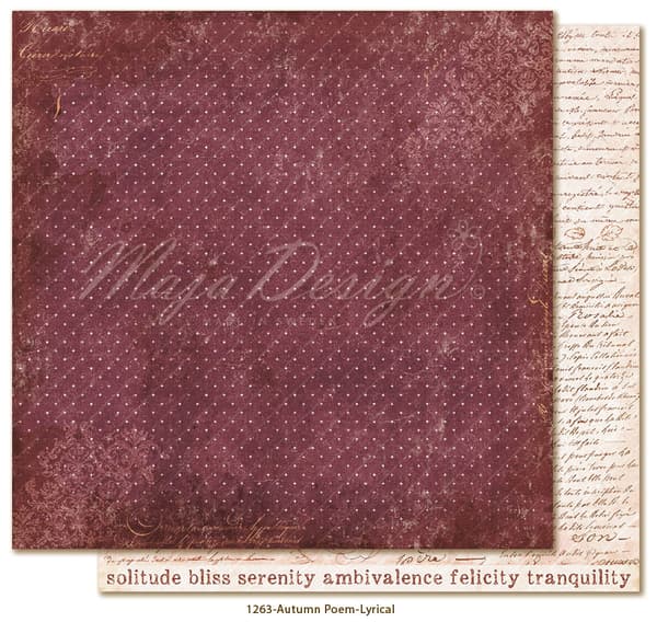 Paper Pack 12"x12" Maja Design - Autumn Poem