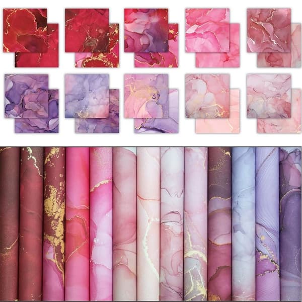 Paper Pad 12x12 - Craft Consortium - Ink Drops Rose