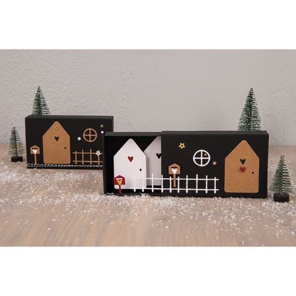 Skärform - Tomtehus - 7 x 7 cm - Grå - RAYHER - Vuxen - Blandat