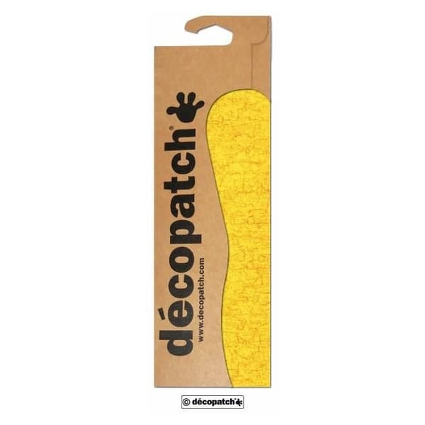 DECOPATCH-påse med 3 identiska ark Gult sprucket mönster 30x40 cm